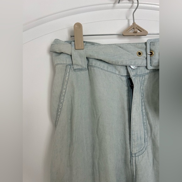 Show Me Your Mumu Lasso Anchor Chambray Wide Leg Pants  size 26 NWT - Picture 7 of 15